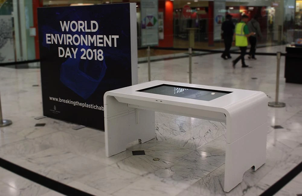 Interactive table used at events/exhibitions