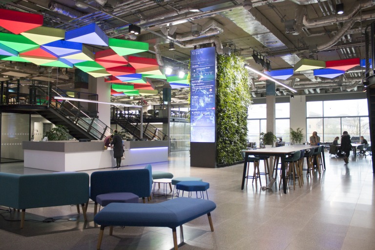 Plexal video wall